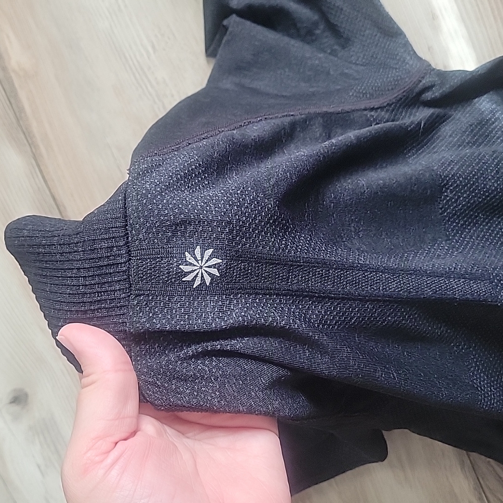 Athleta Fast Track Half Zip Pullover Dark Gray Si… - image 7